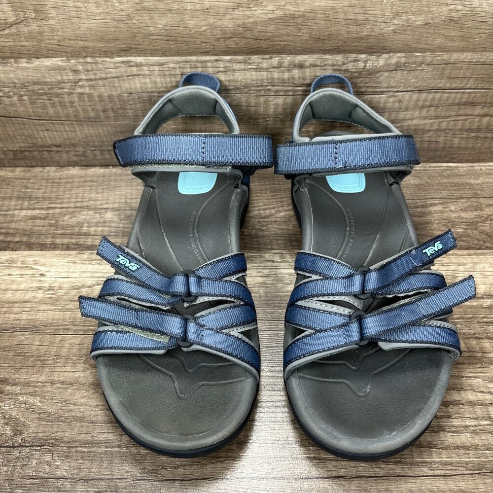Teva Tirra Gray Blue Womens US Size 7.5 EUR 38.5 4266 Sandals - Picture 2 of 10